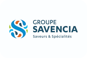 Logo Groupe Savencia, client des experts hm Tech, systèmes de collage Hotmelt en Normandie, le Grand Ouest et toute la France