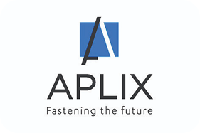 Logo Aplix, client des experts hm Tech, systèmes de collage Hotmelt en Normandie, le Grand Ouest et toute la France