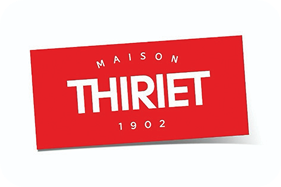 Logo Maison Thiriet, client des experts hm Tech, systèmes de collage Hotmelt en Normandie, le Grand Ouest et toute la France