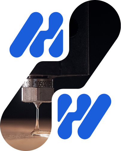 Logo tramée avec une photo illsutrant Les pièces détachées HM Tech