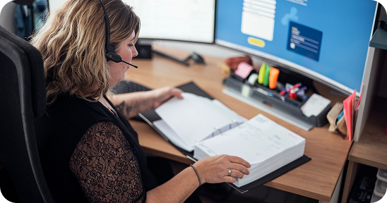 Image illustrant le service de diagnostique à distance d'une panne sur un système de collage industriel hotmelt pour la France et la Région Grand Ouest